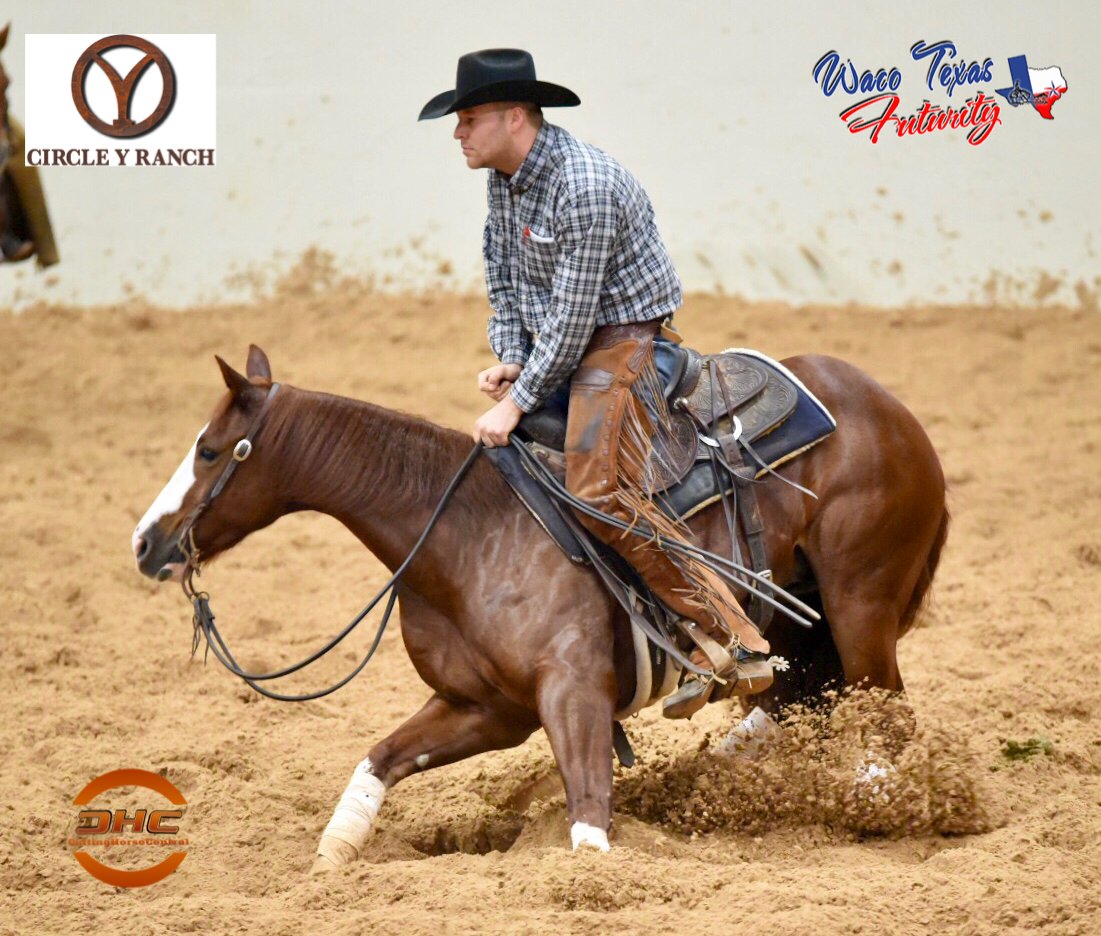PHorseCentral's tweet photo. Chris Hanson has been on fire here at the #WacoTXFuturity this week and he just wrapped up the Open 5/6YO Finals with a 1/2 finish scoring a 226 on Hes A Smart Guy owned by Charles Burger and a 225 aboard Too Hot To Copy owned by Nachos Quarter Horses.  #CircleYRanch https://t.co/pN830xk9qG