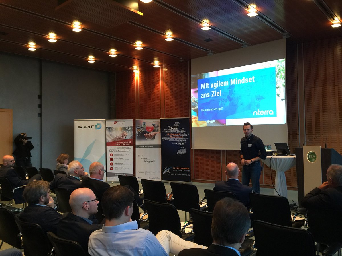 Wie kommt man mit einem #agilen Mindset ans Ziel? Marco Keppens von unserem Mitgliedsunternehmen <a href="/nterra_com/">nterra</a> beim #Digiforum on Tour  in Kassel. #NewWork #Agile #Scrum <a href="/itnetzwerk/">IT Netzwerk e.V.</a> <a href="/ItWirtschaft/">IT2match</a>
