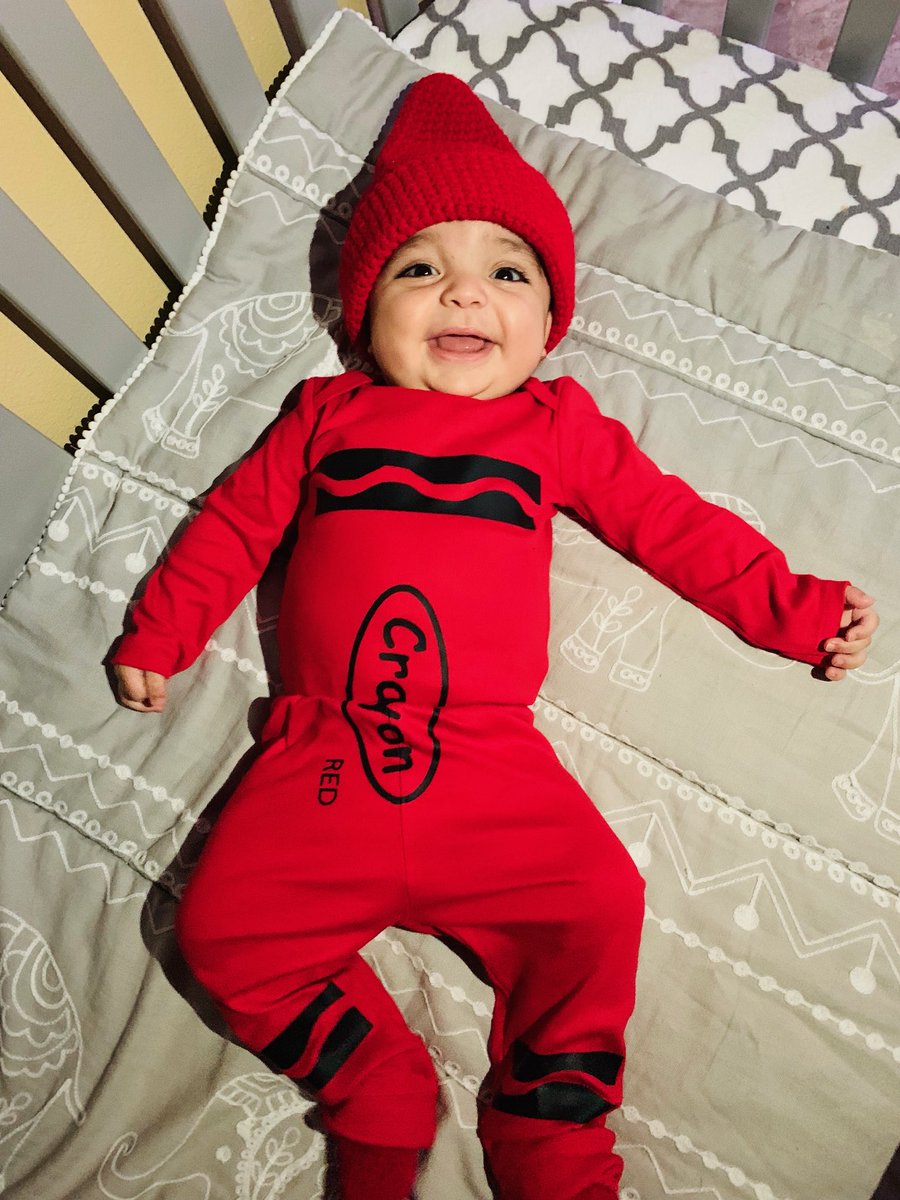 #Halloween2k18  #baby#crayon