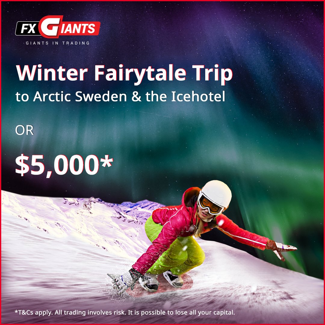 fxgiantsglobal's tweet photo. FXGiants Live Trading Competition | Winter Fairytale trip to Arctic Sweden - or - $5,000 cash prize*
https://t.co/SahVvkX0DN
#FXGiants #LiveCompetition #Prize #IceHotel
*Terms and Conditions apply https://t.co/KPLUdtoxiN