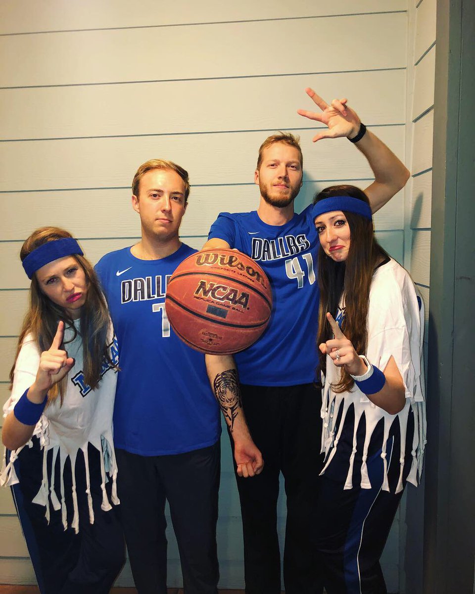 lblasingame5's tweet photo. Luka who we are for Halloween! ManiAAC for our @dallasmavs!!! #MFFL https://t.co/3k2AEompPw