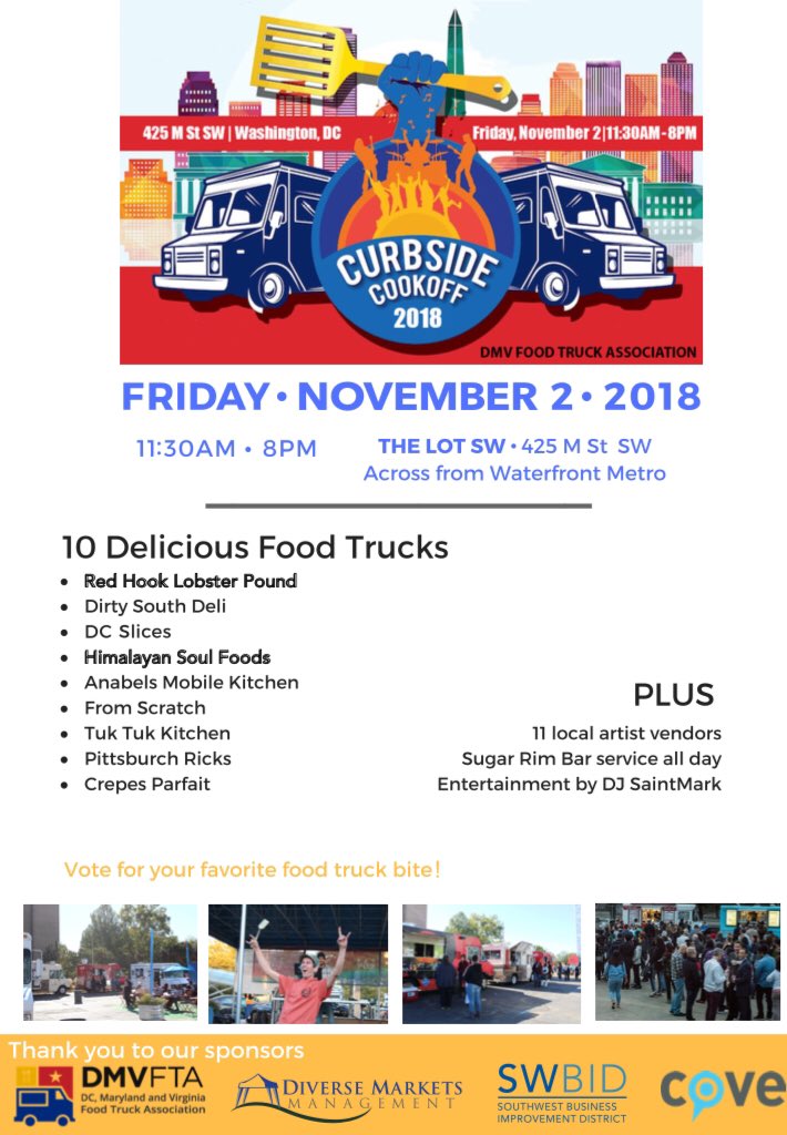 Come check us out tomorrow at Curbside Cookoff! #foodfamilyfun