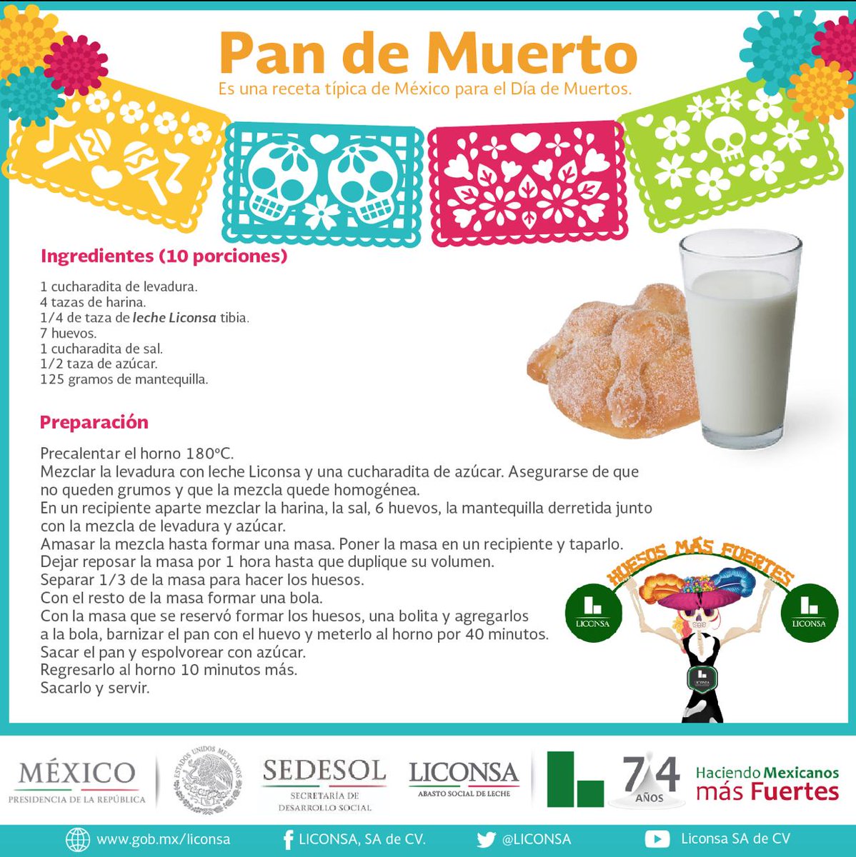 ¿Qué tal te caería un rico pan de muerto con leche Liconsa calientita?

Si se te antojó, aquí te enseñamos cómo prepararlo. #OrgulloLiconsa🥛🇲🇽
