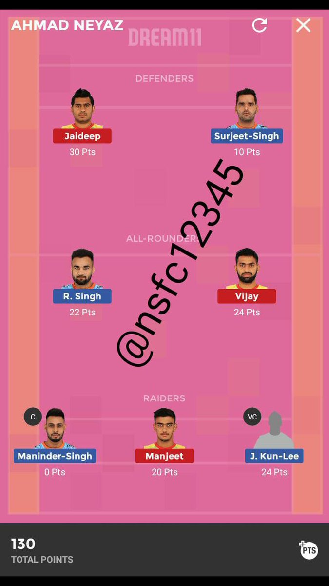 NSFantasyClub's tweet photo. #PATvsBEN
#prokabaddi
I hope you all win https://t.co/zYasHZXwyk