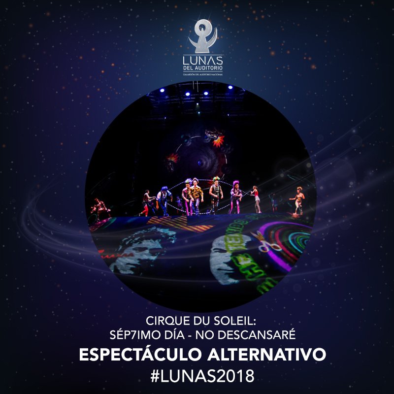Estamos muy orgullosos de contarles que en el día de ayer, #Sep7imoDia fue honrado con el prestigioso premio <a href="/LunasAuditorio/">Lunas del Auditorio</a> de México en la categoría #EspectáculoAlternativo 2018! 💪💪
¡Gracias Totales!