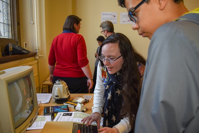 JamesBSumner's tweet photo. The full set of #ScienceSpectacular shots is now up at https://t.co/4eF8zZkpWr, including yet more timewarped programming. (Plus, in the same album, further @ManCHSTM public engagement exploits from @Incidentallyb and the Phagecraft crew...) | Photos by @alysk https://t.co/KoZjuQGuoK