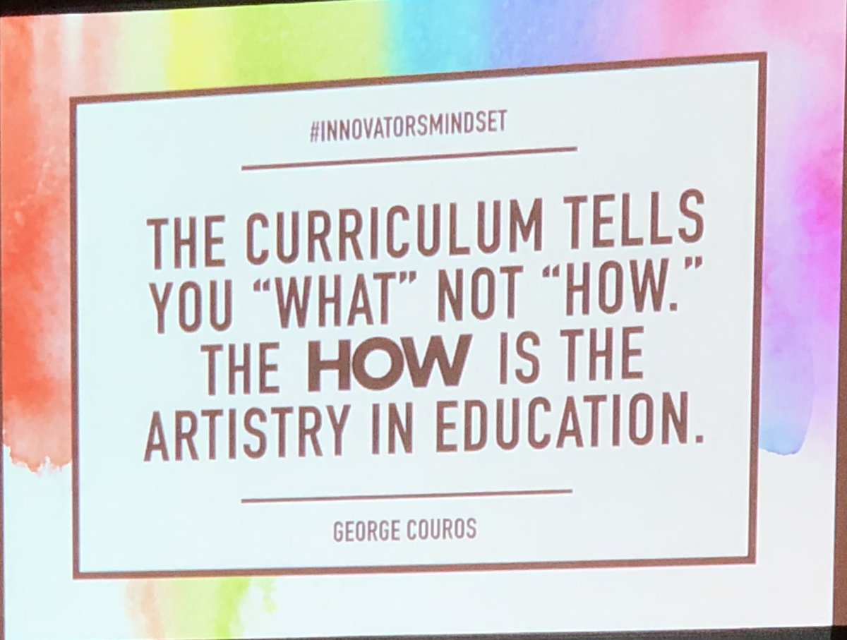 A great reminder from <a href="/gcouros/">George Couros</a> shared by <a href="/GustafsonBrad/">Dr. Brad Gustafson</a> at #WGEDD today