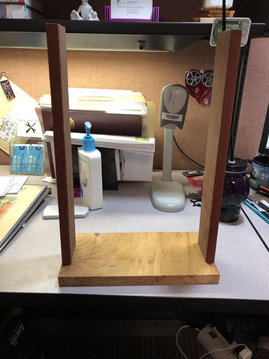APL_Katelyn's tweet photo. Sometimes you have to improvise—trying to make a very basic mount for shooting overhead video for our Van Gogh Paintings program this Monday. #librarybehindthescenes #libraryouttakes #makersgonnamake https://t.co/f8cio4iqke