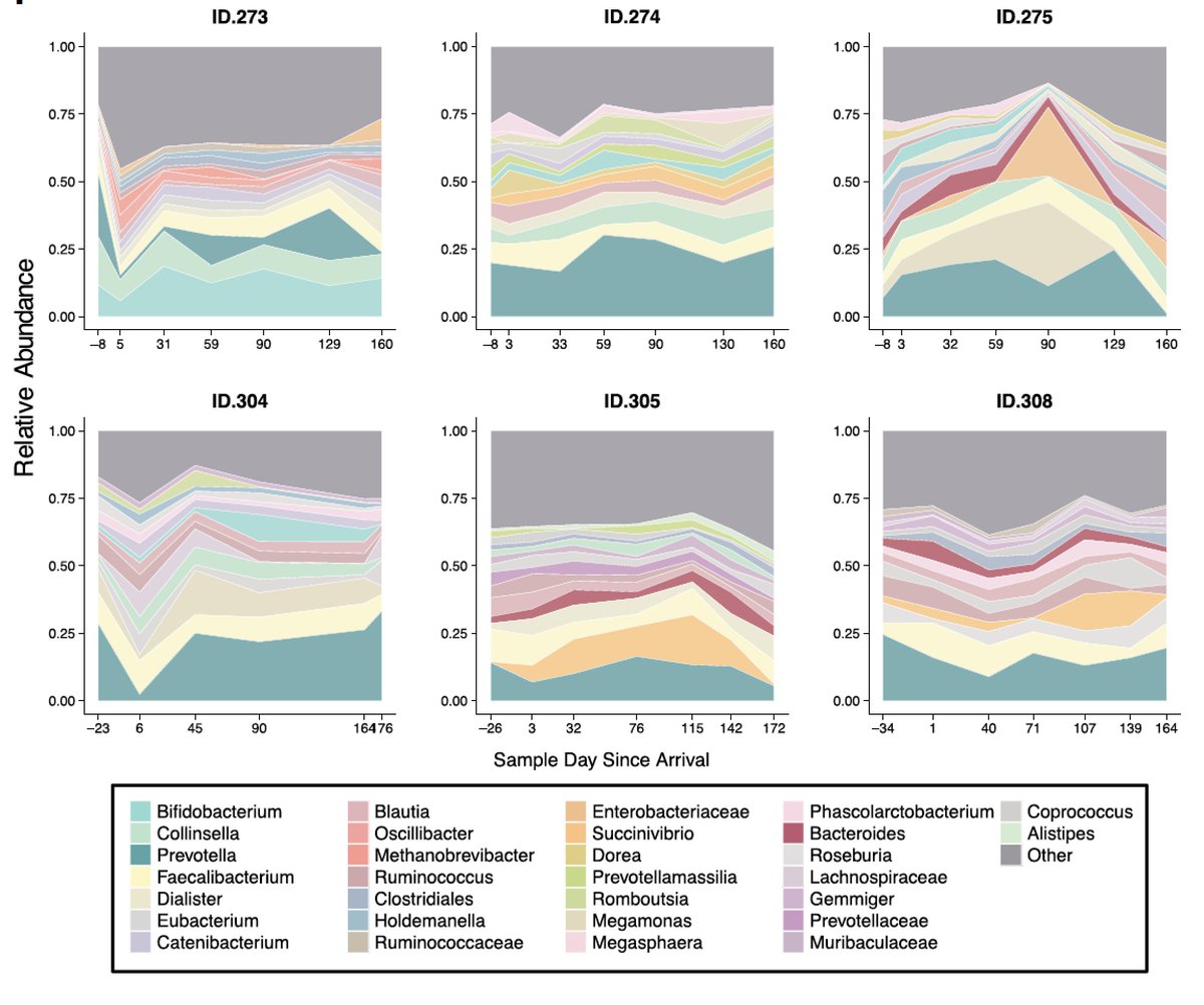 EricTopol's tweet photo. Speaking of immigration, how does it affect the gut #microbiome?
https://t.co/zimQocftRE
V interesting rapid effects on microbial diversity and increasing impact over time
Great work from @pvangay @KnightsDan @BTI_UMN @umnmsi @UMNews and colleagues @CellCellPress https://t.co/SQ7cpAnWj9