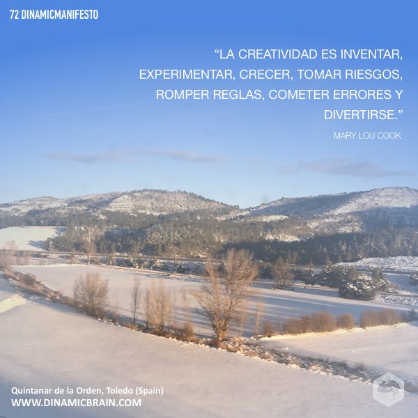 dinamicbrain's tweet photo. Para ser creativo hay que atreverse a serlo😉
#dinamicbrain #dinamicmanifesto #agenciapublicidad https://t.co/Efj19gj69z