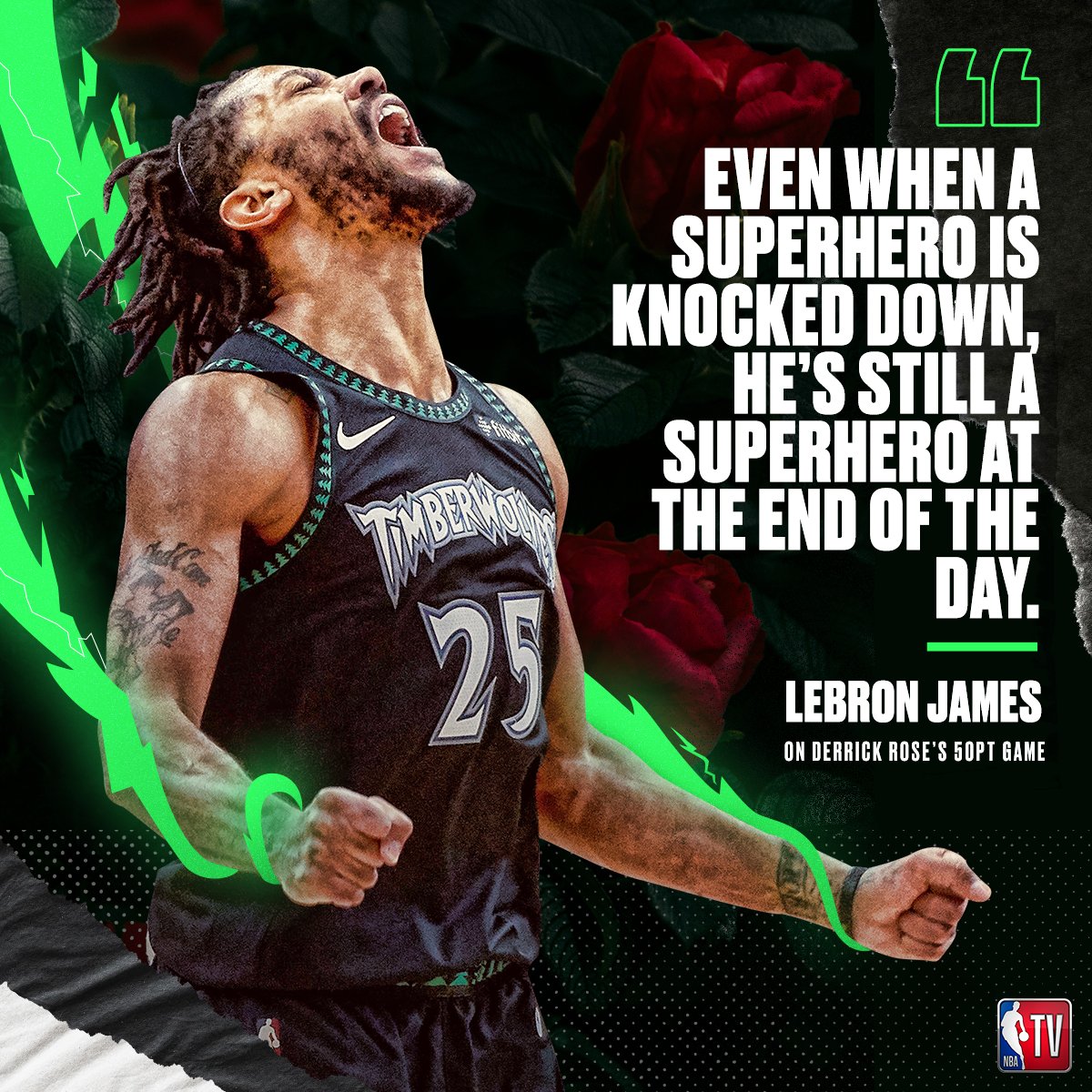 πΉHigh praise from @KingJames on @drose's huge night!