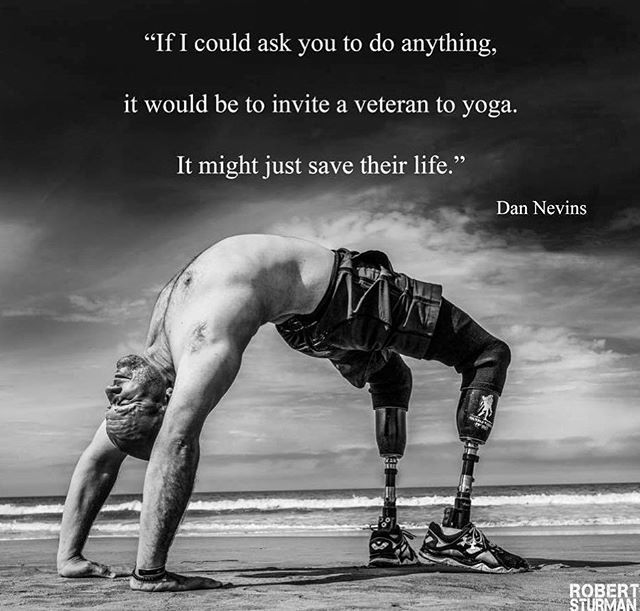 November Honors Veterans.
An effort worth making.
•

Pictured: Veteran and yoga teacher: @dannevins.
.

#helpvetsheal.
• ift.tt/2SALAqu