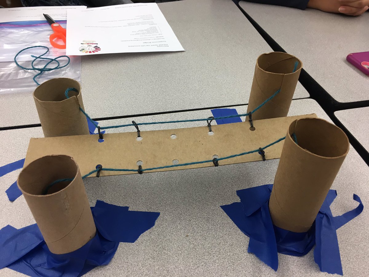 cwallace_cathy's tweet photo. Stoneridge and Chilton teachers built a suspension bridge @recreate.org #wearestoneridge #rcsdchampions https://t.co/b7VybxviTX