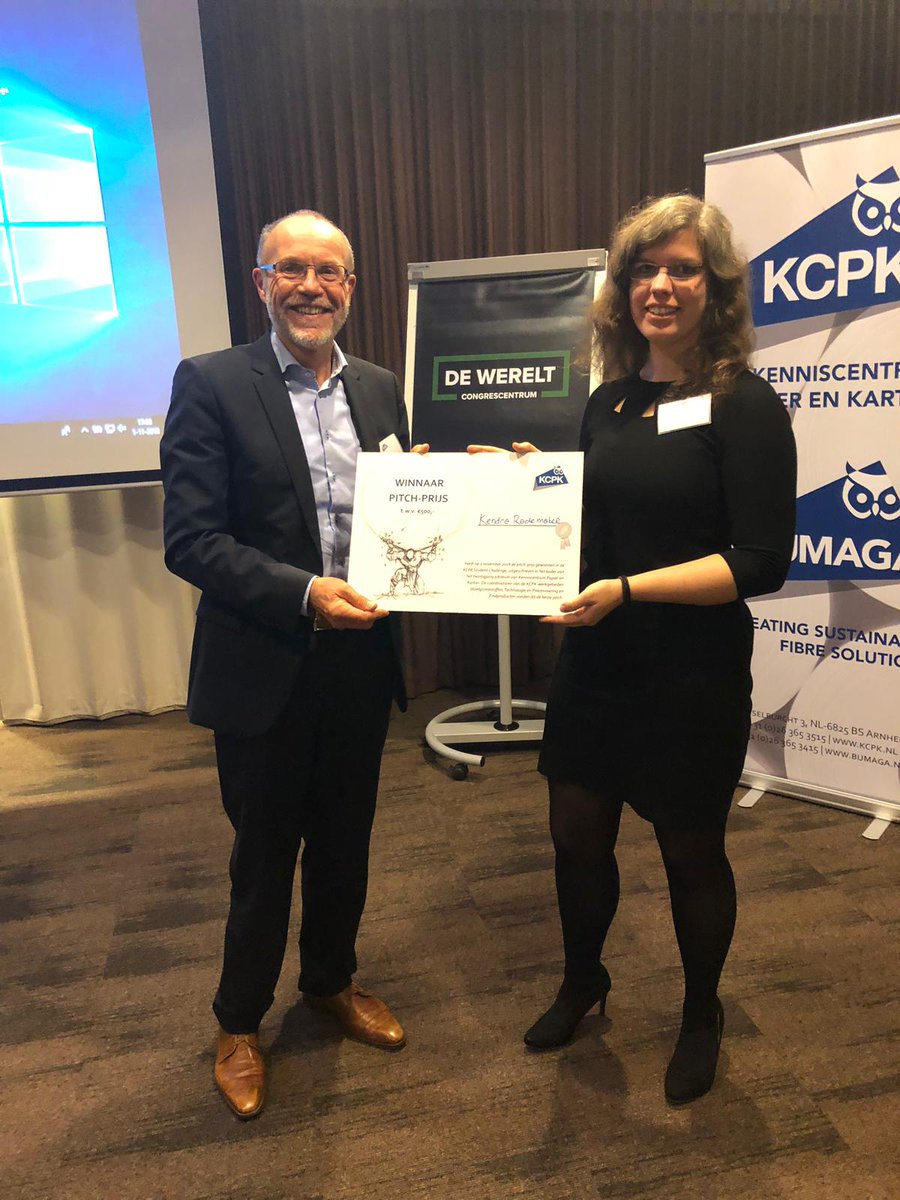 En de vierde winnaar van een prijs is Kendra Rademaker, zij had de beste pitch volgens de werkgebiedcoördinatoren van KCPK #20jaarKCPK