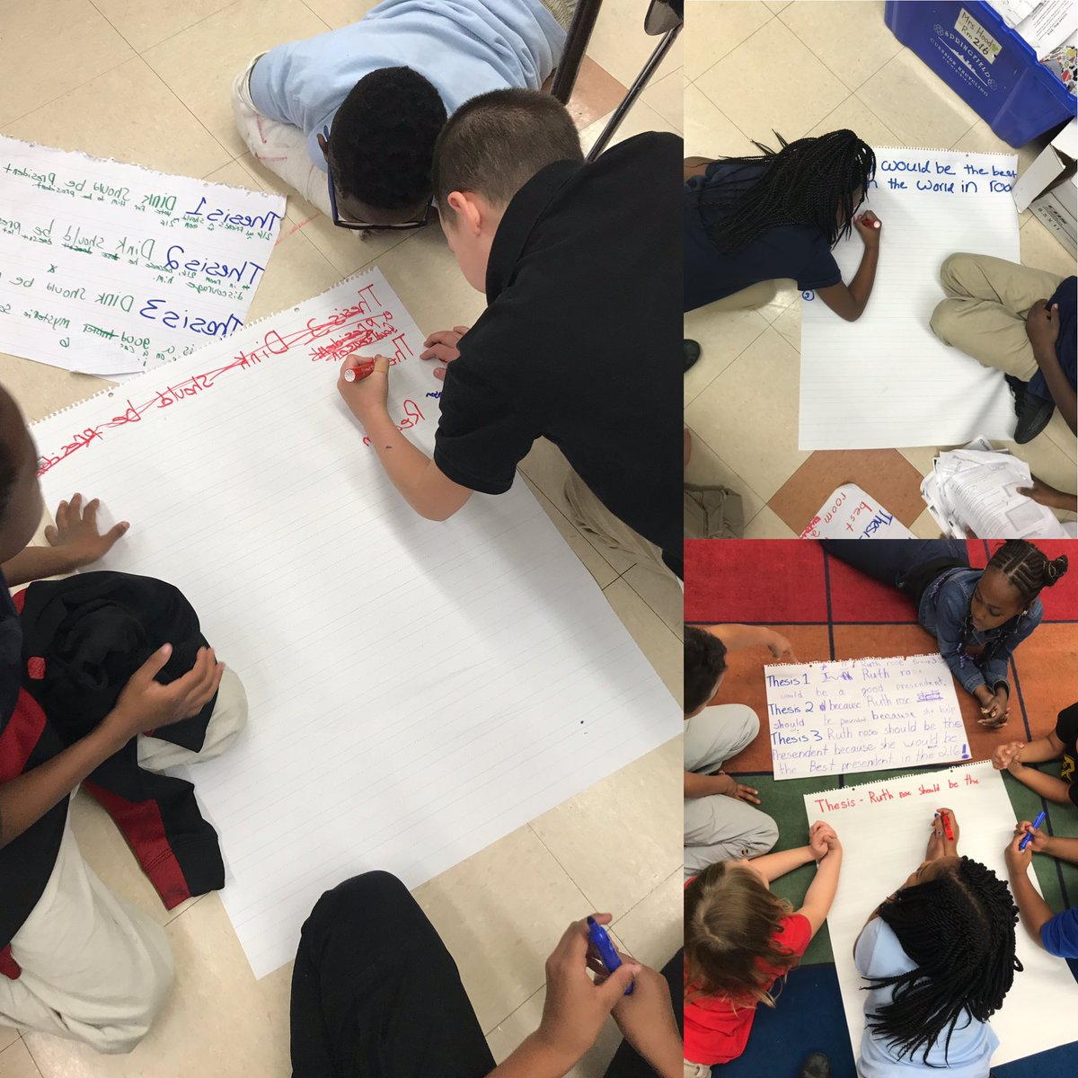 With elections coming up we are putting our persuasive writing unit to good use. Groups are writing campaign speeches for characters from the books we’ve read this year! We will vote on Tuesday for president if room 216! #tacklingtherealissues #Dink #LittleWilly #RuthRose