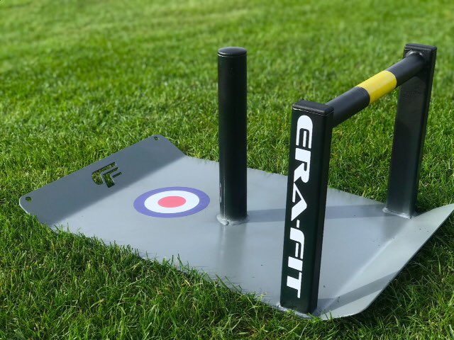 era_fit's tweet photo. Here it is! Really pleased with the bespoke RAF Power Sled we have made and donated to the guys at PowerHouse Performance Club to use during their 24hr charity sled pull challenge. The sled design is inspired by the iconic Supermarine Spitfire.! #sledpull #charity #erafit #rafbf https://t.co/9vw37lWmZN