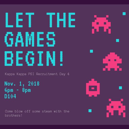 KKPsiBetaPsi's tweet photo. Tonight! Game on, brother 😎👾🎮 https://t.co/5OJP1yJv4k