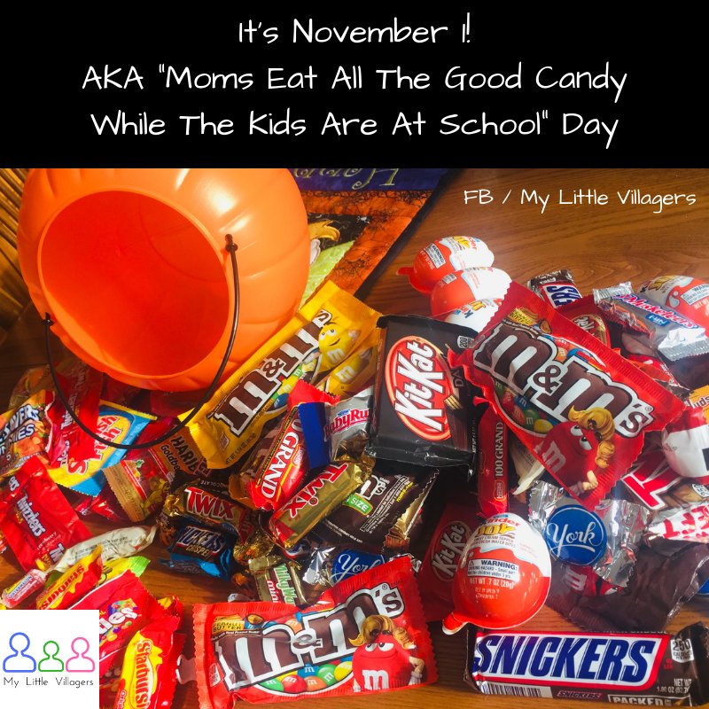 MyLilVillagers's tweet photo. It's called #MomTax!

#Halloween 
#momlife https://t.co/2rEsi56uma