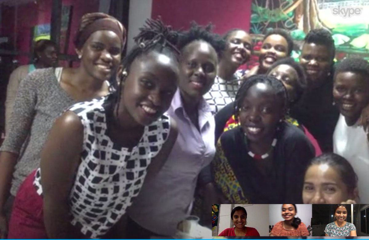 Inspired by the positive energy and encouraged by the solidarity. Maldivian and Ugandan Feminists unite! 💛 #FeminismUGMV