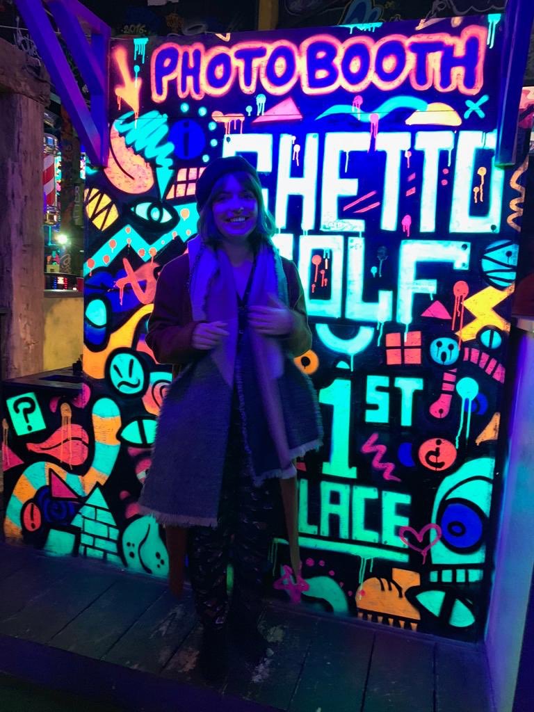 SK go golfing! Last night the team tried their hand at @Ghettogolf_ ⛳️ And the winner is .... @NatR_SKEvents !! 🏅