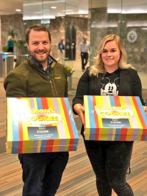 fisiononline's tweet photo. In celebration of the season, FISION's customer success team hand delivered sweet treats to some of our Minneapolis-based clients this week. Thank you to our friends from @ameriprise, @CapellaU and @usbank for being amazing partners. 🙏 https://t.co/IabEvCWFEC