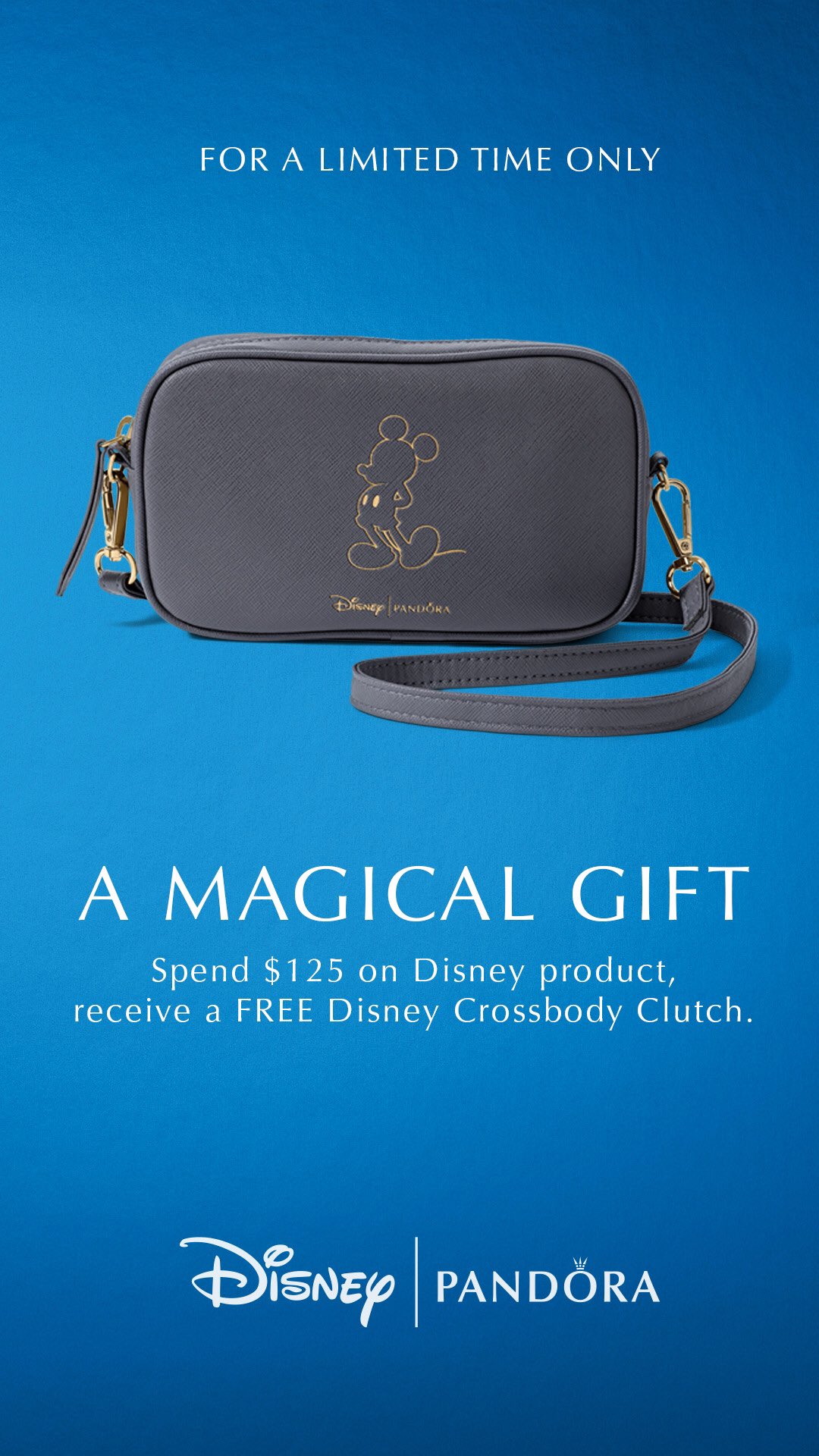 pandora disney crossbody clutch