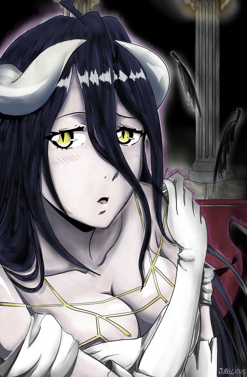 Drew Albedo my waifu #digitalart #Anime #art #Overlord #overlord_anime #alb...