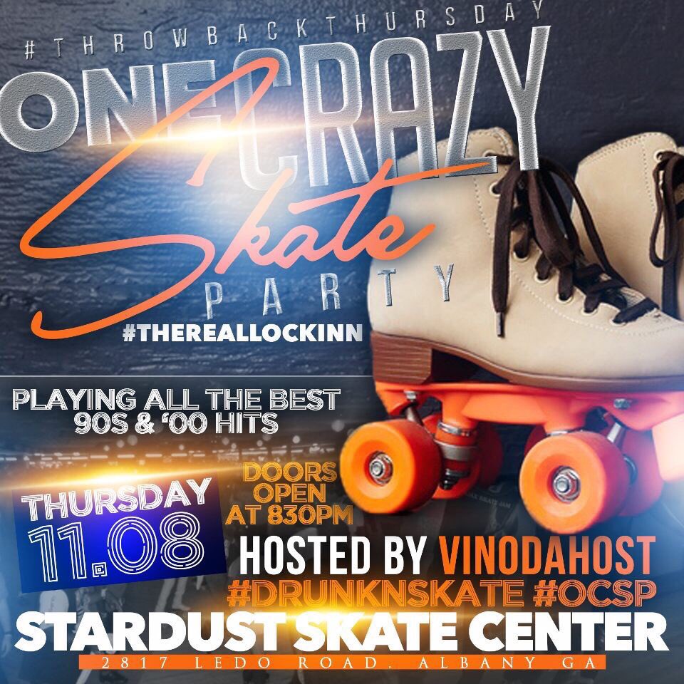 _QueenLyssa's tweet image. No ticket No Skates ⛸

Oh it’s going down 

One Crazy Ass Skate Party 🤪

#DrunkSkate #OCSP 

BE THERE OR HEAR ABOUT IT 
$5 Admission
$7 Skate Rental

#TakeovaENT  @takeova123