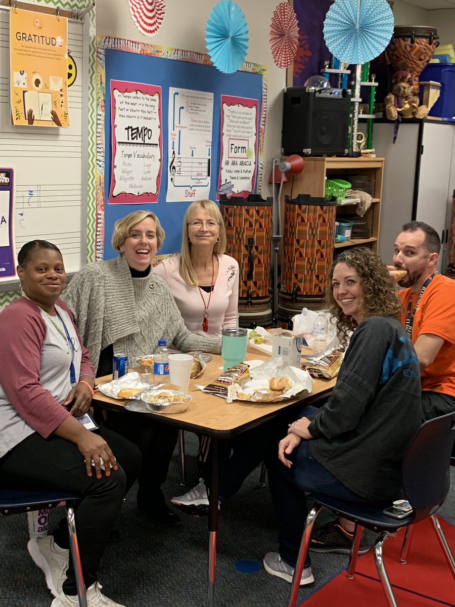 JohnsonC_Allen's tweet photo. Allen Specials team enjoying a Paulio’s lunch treat for being the week 1 winners on our team twitter challenge! @allenelem #allenampedup https://t.co/iCdX6r67vW