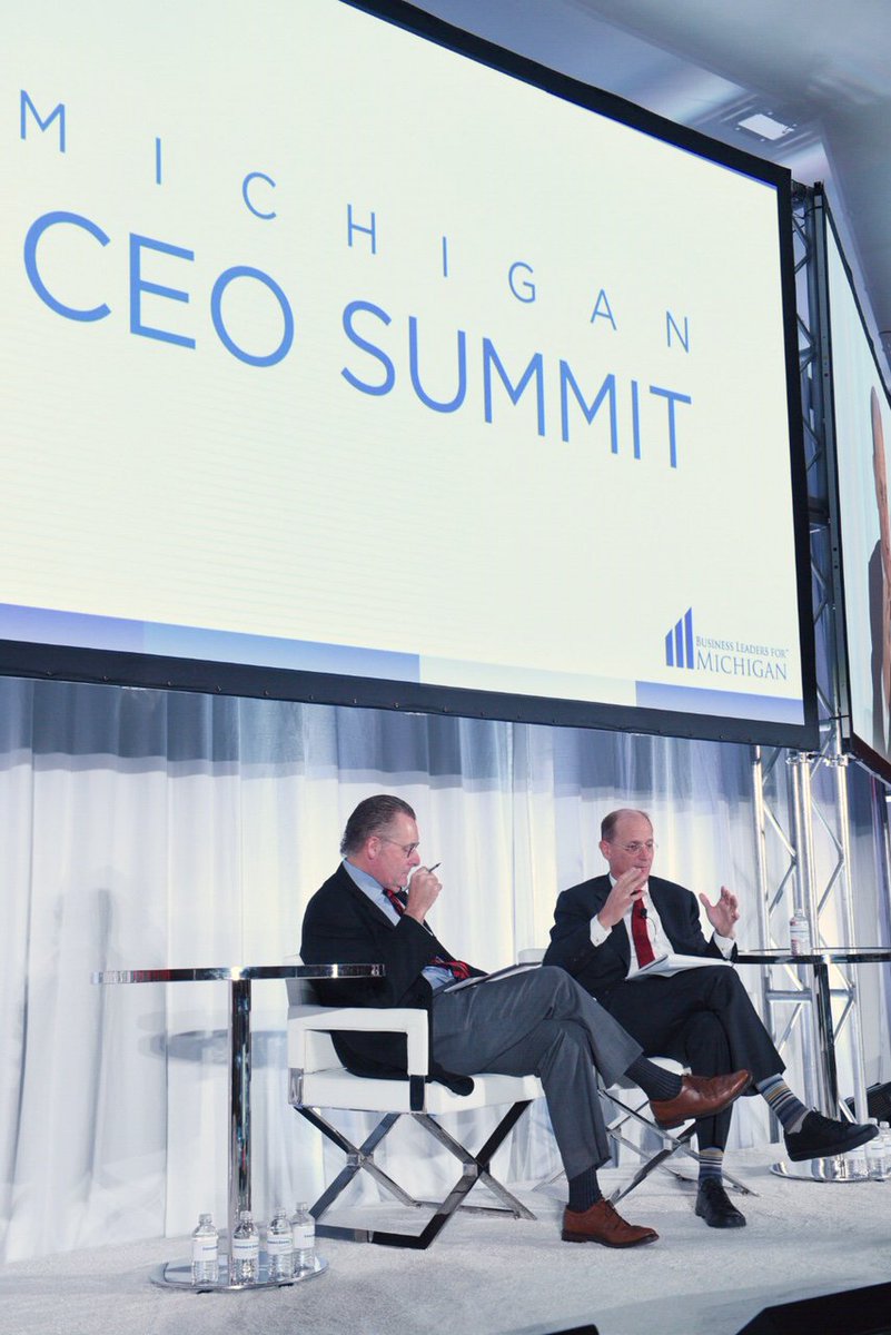 BusLeadersForMI's tweet photo. “Our responsibility is to be America’s railroad.”  

Thank you Richard Anderson (@Amtrak) for speaking today on what we can do as business leaders to prepare for what’s next. #MICEOSummit https://t.co/7IOdeIlA50