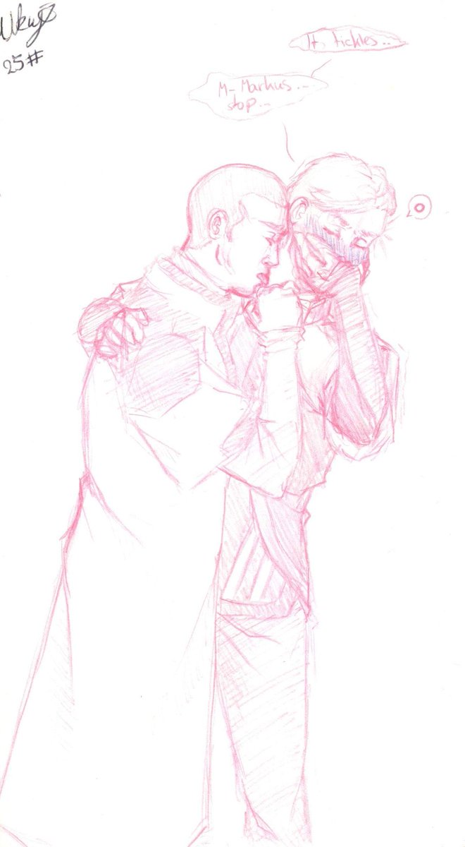 UkiyoVH's tweet photo. Some soft #kinktober with #SimonMarkus.
#DBHkinktober #SiMarkus
DBH topic: blushing, kink topic: tickling. https://t.co/GGaHdsnAkF