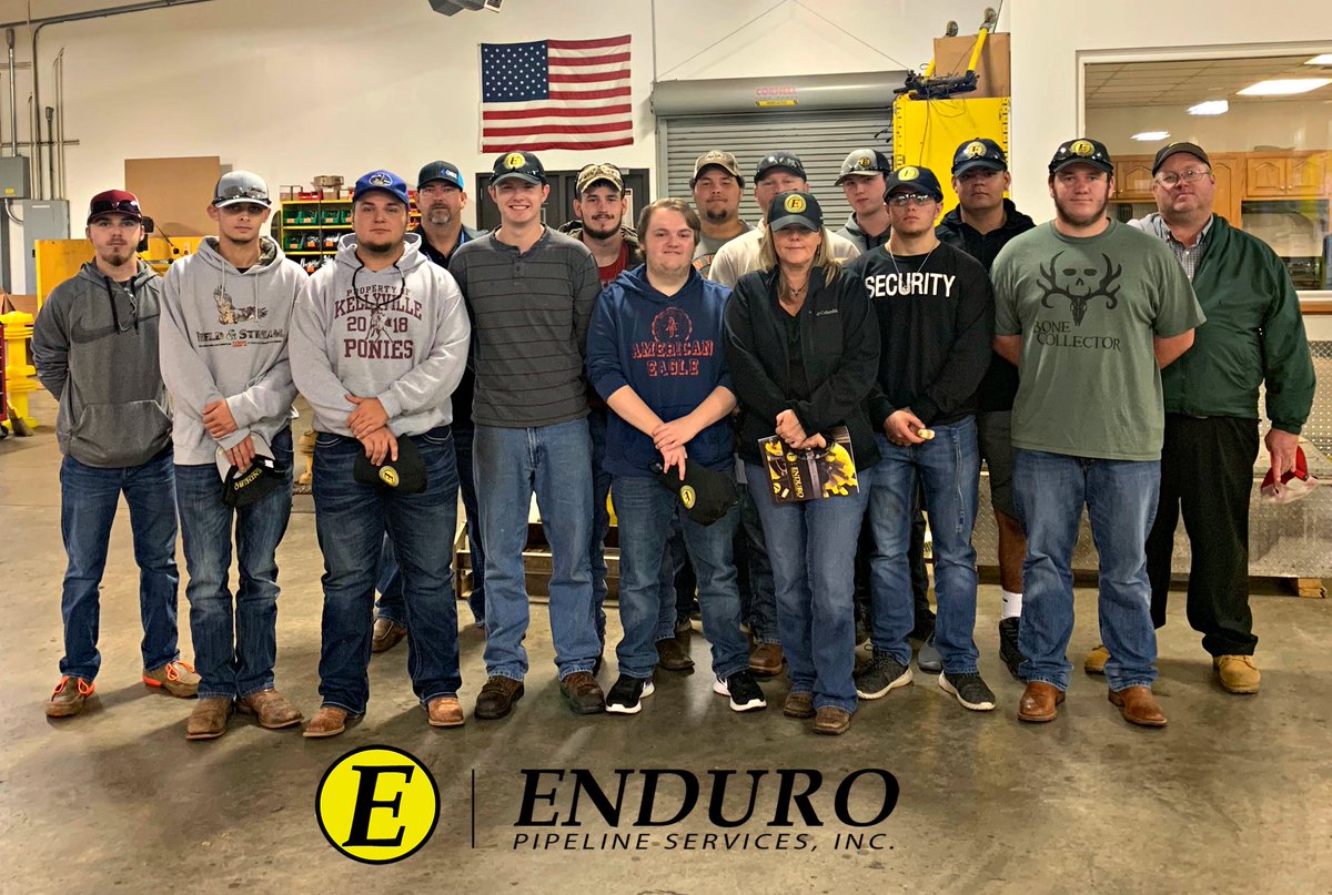 Enduro hosted students from Central Technology Center's Pipeline Technology Program today. We always appreciate the opportunity to meet and educate the next generation of pipeline operators! #pigging #pipeline #services #centraltech