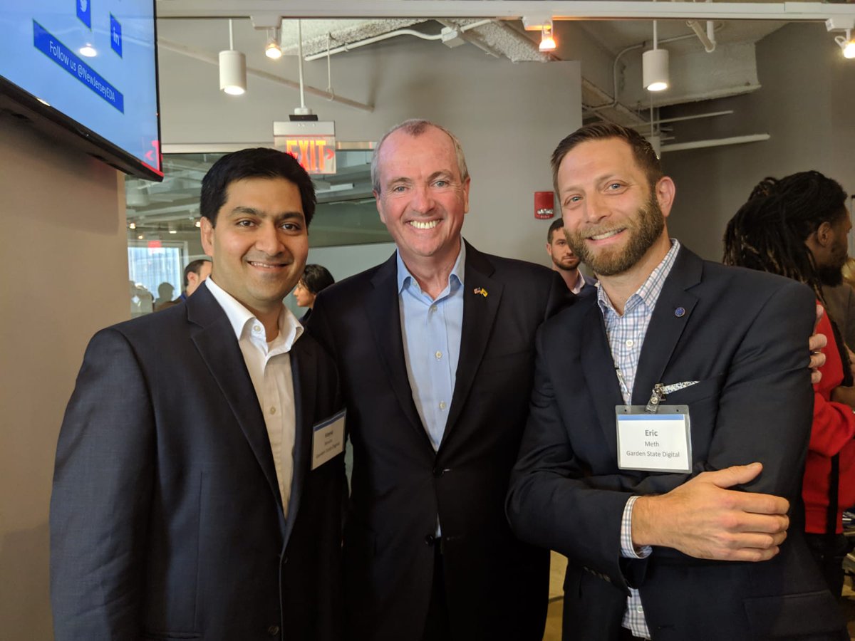 With @GovMurphy at the @NJEDATech #Founders & #Funders event @NewarkVc in #Newark with @emeth007 @GSD_NJ @GoodHarvest_Co
