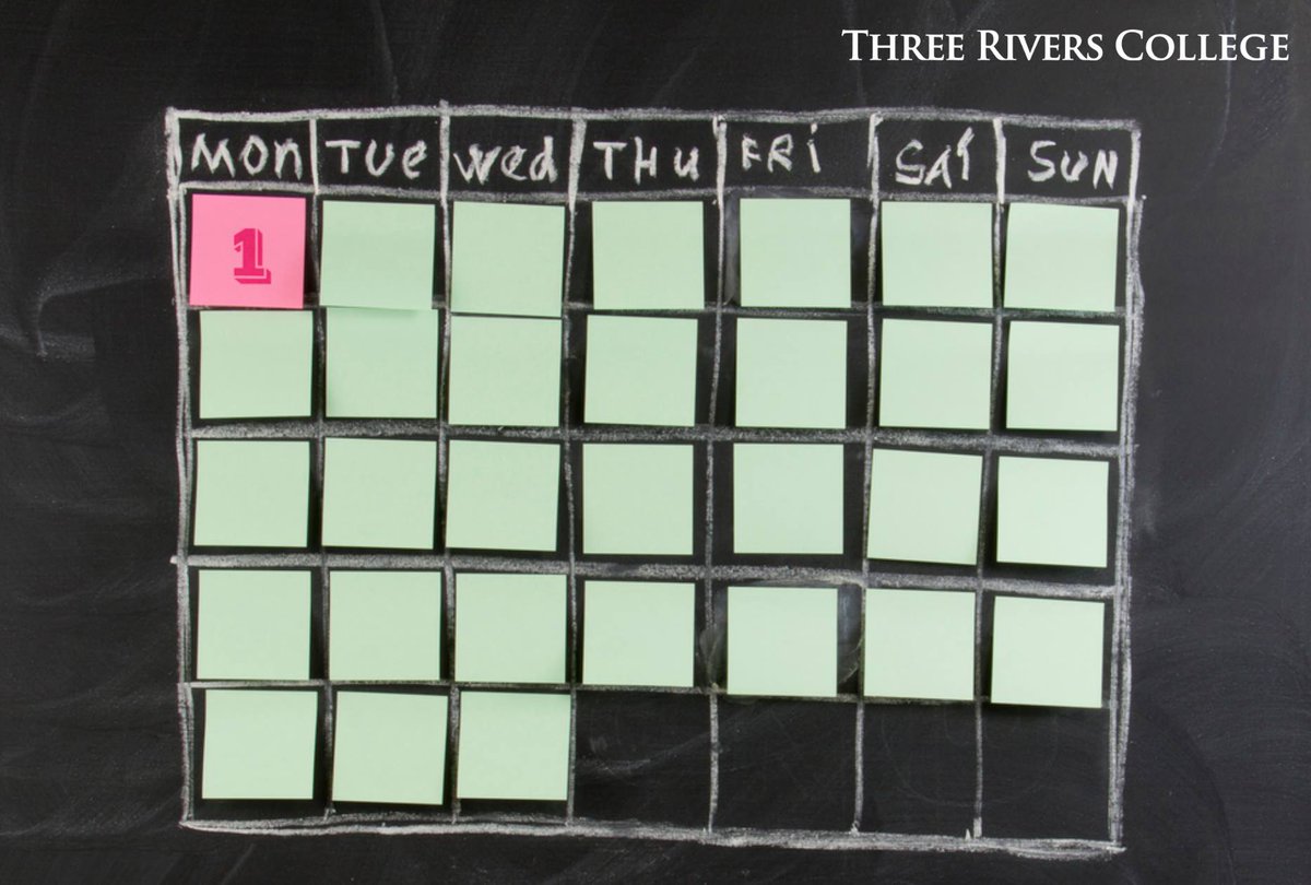 ThreeRivers_MO's tweet image. Start the month off right by making a schedule to stay organized. 
trcc.edu | #OrganizeforSuccess