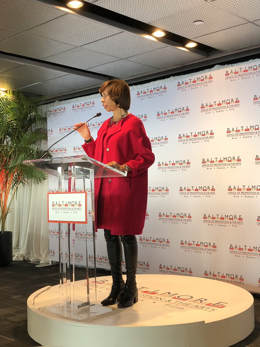 DowntownBalt's tweet photo. @promoandarts &amp; @MayorPugh50 announcing the combination of #lightcity and #baltbookfest next November 1-10. https://t.co/D3fEwvQy6E
