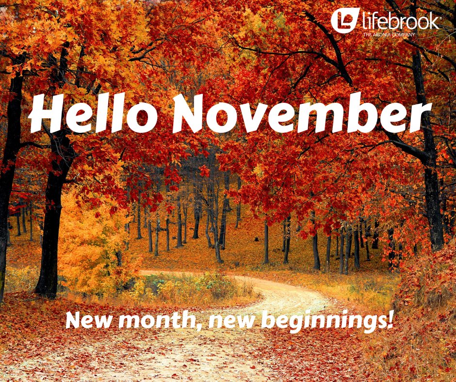 GoLifebrook's tweet photo. Happy November! 

"Don't be afraid of change, because it's leading you to a new beginning"

Why not try Lifebrook products powered by the master of all super-fruits, the ARONIA BERRY! https://t.co/LsPKMBp34T https://t.co/v7hmOKVoDE