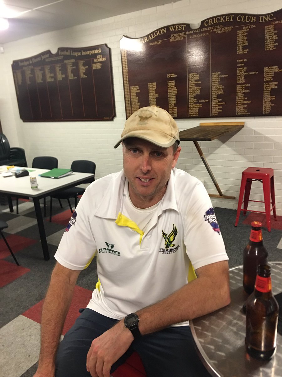 TraralgonC's tweet photo. Arguably the greatest cricketer to grace Traralgon West. Brenton Howe has been a stalwart for 30 years at the club, won 2 league B&amp;F awards, played an integral role in A graded 1991 premiership! An aggressive opening batsmen and tear away quick. Bleeds green and gold! #LEGEND https://t.co/F7Q3LnSsyJ