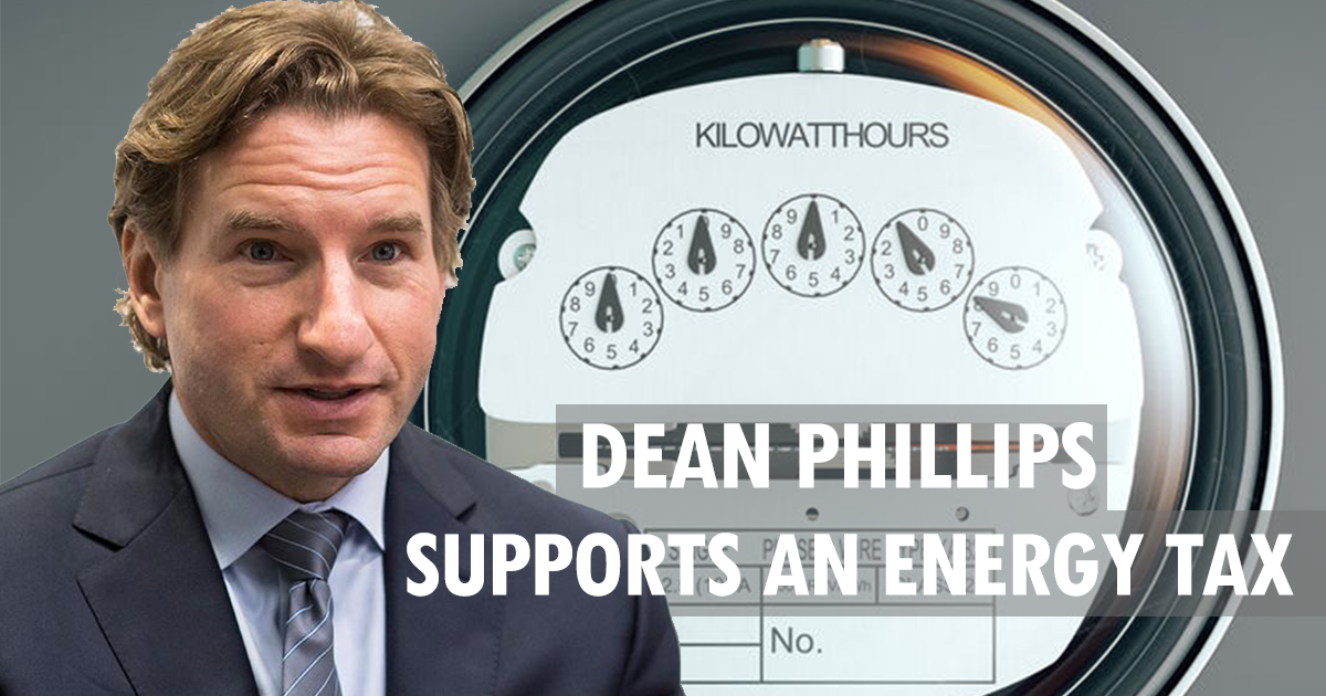Did you know Dean Phillips supports a massive new energy tax that would raise prices on everything from utilities to groceries and clothing?