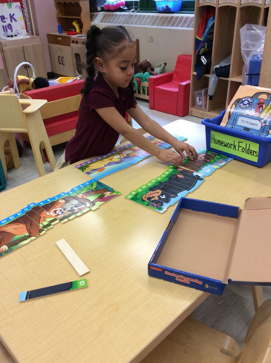 Working on number recognition in PreK 119 #ps76learns