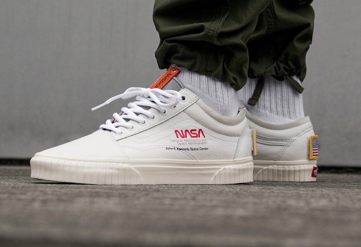 nasa x vans old skool white