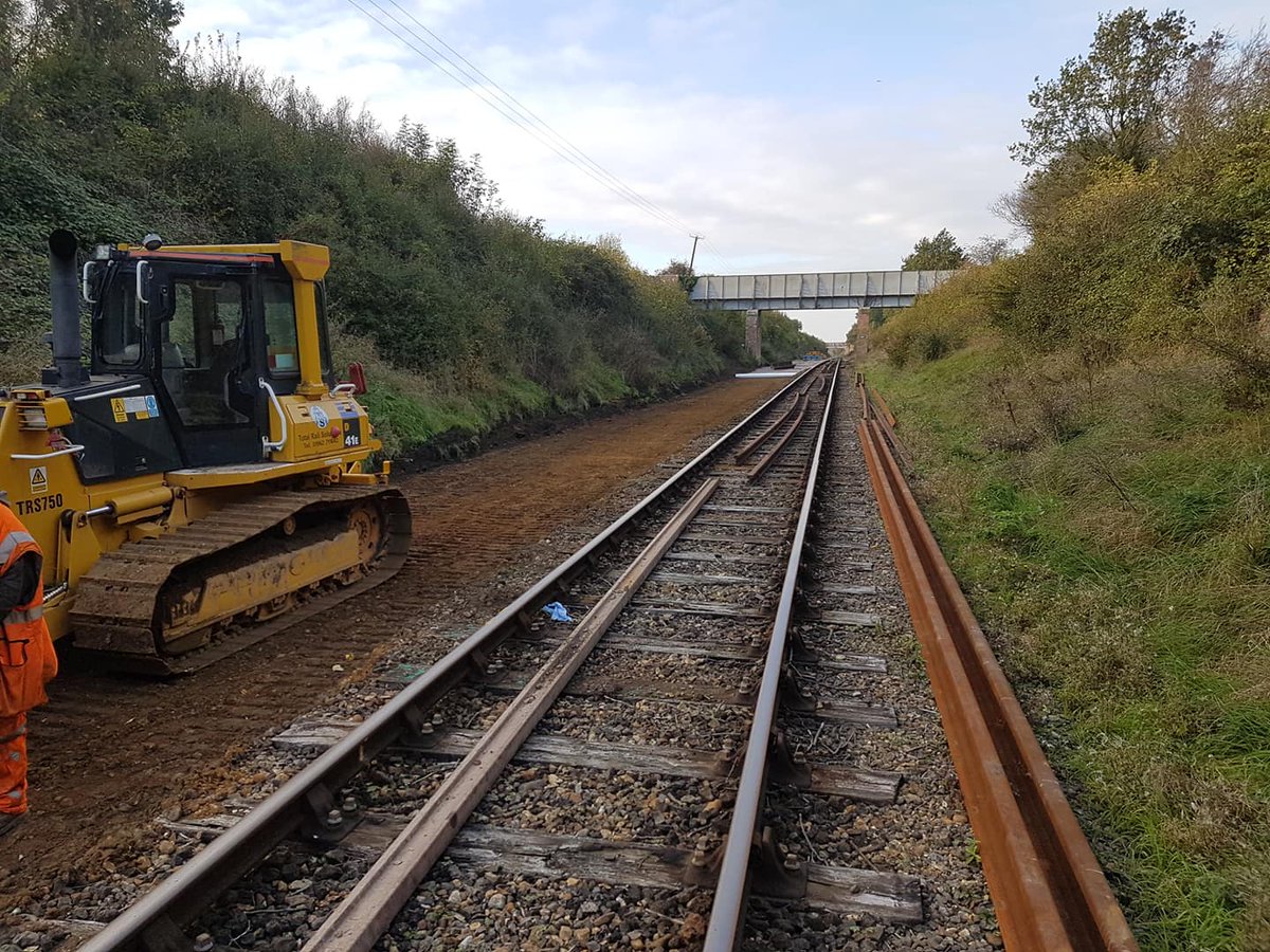 midnorfolkrly's tweet photo. Join the "Friends of the Mid-Norfolk Railway" group on Facebook to see behind the scenes with lots engineering work currently taking place. Double track Hardingham to Kimberley (#projecthedgehog) and Dereham Shed construction. https://t.co/dY8184ijVU https://t.co/BMQLhVKJct