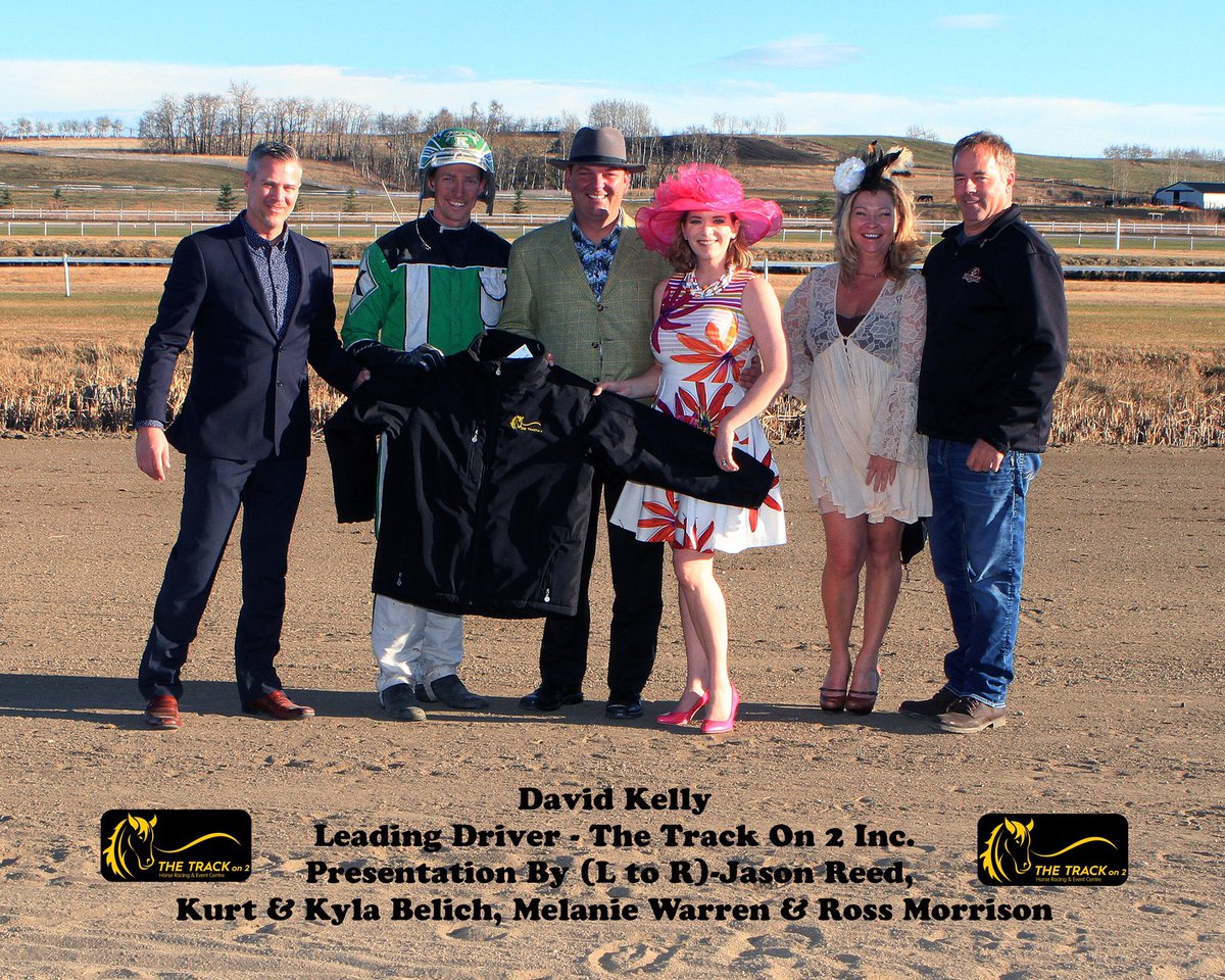The Track on 2 is proud to present David Kelly with the Leading Driver for 2018 award. Well done David, we can't wait to see you race again soon!  #asha #standardbred #harnessracing #horseracing #horseraces #horses #offtrackbetting #betting #Lacombe #blackfalds #reddeer #Bentley