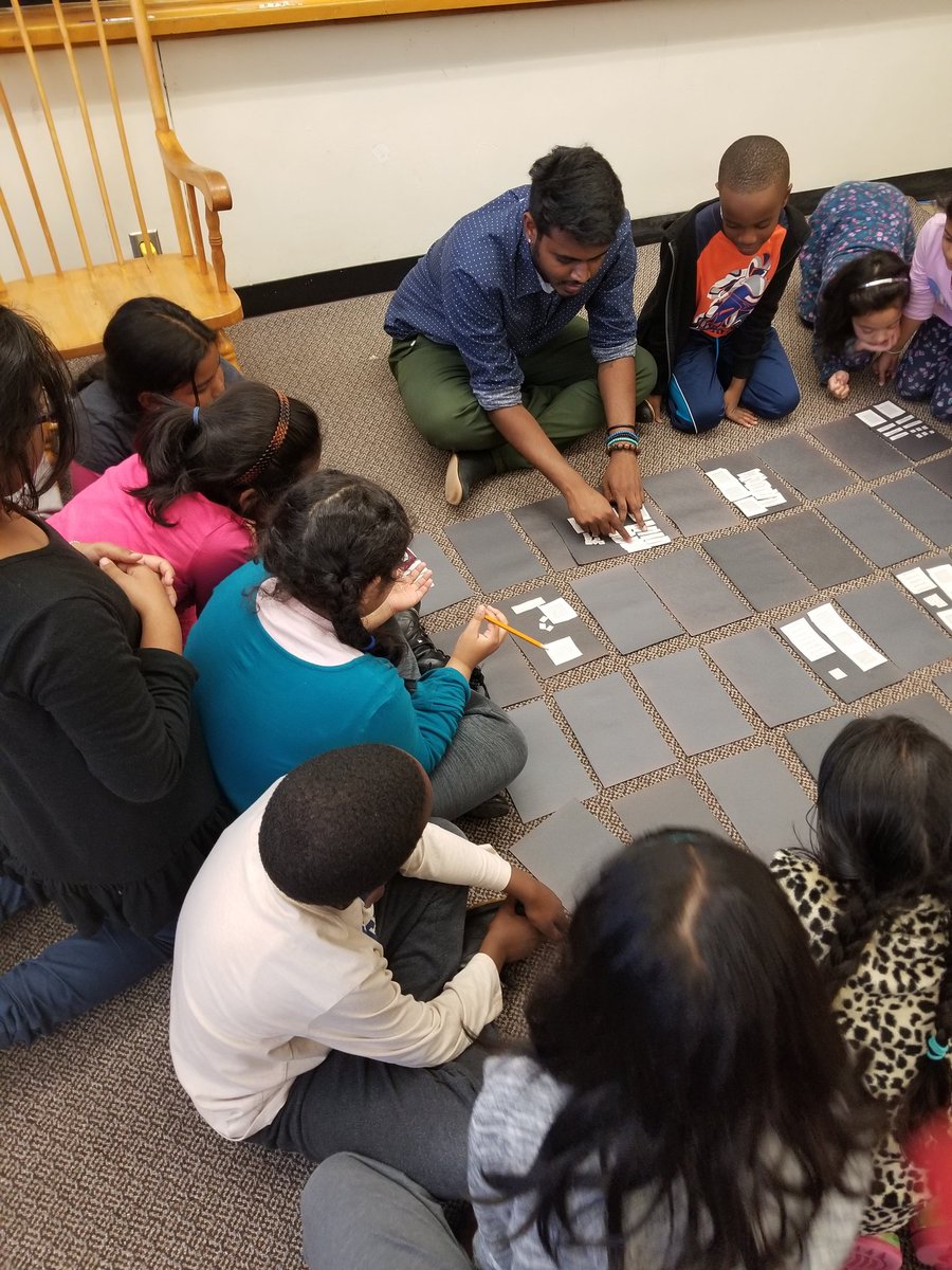 Exploring base ten and place values today during our after school #grade3 #MathClub @GlenRavineJrPS. Learning never stops #Numeracy #StudentEngagement @MrAmbi_TDSB @dzervas_tdsb @schan_tdsb @LC3_TDSB