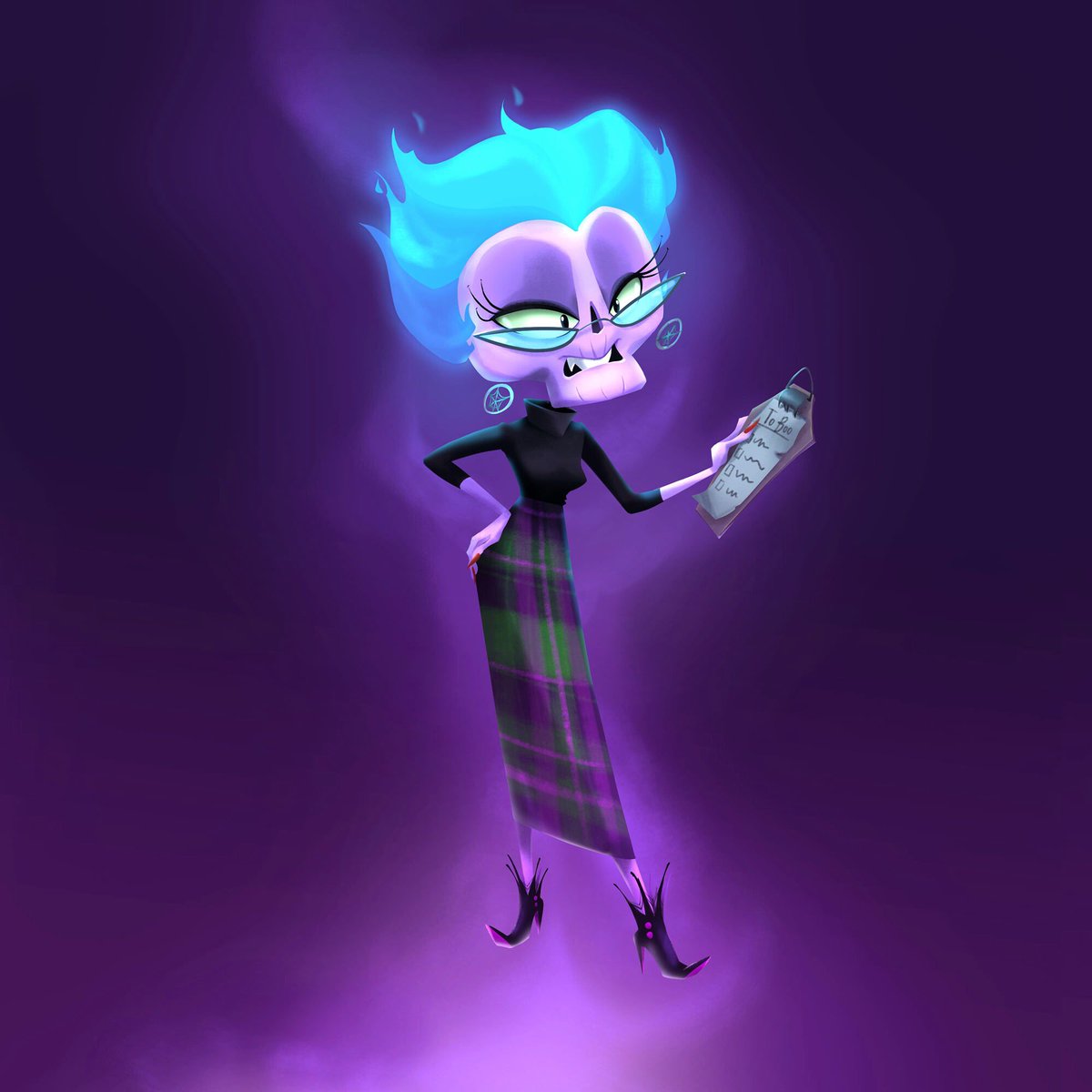 moon_friends's tweet photo. Thanks so much for helping us select a School Spirit for this month’s character design challenge! She’s got all your names on her To Boo list. #characterdesign #characterdesigns #drawing #artworks #scary #animation #illustrationart #artwork #kidlit #Halloween2018 #ghost https://t.co/xa3GR6q3tN