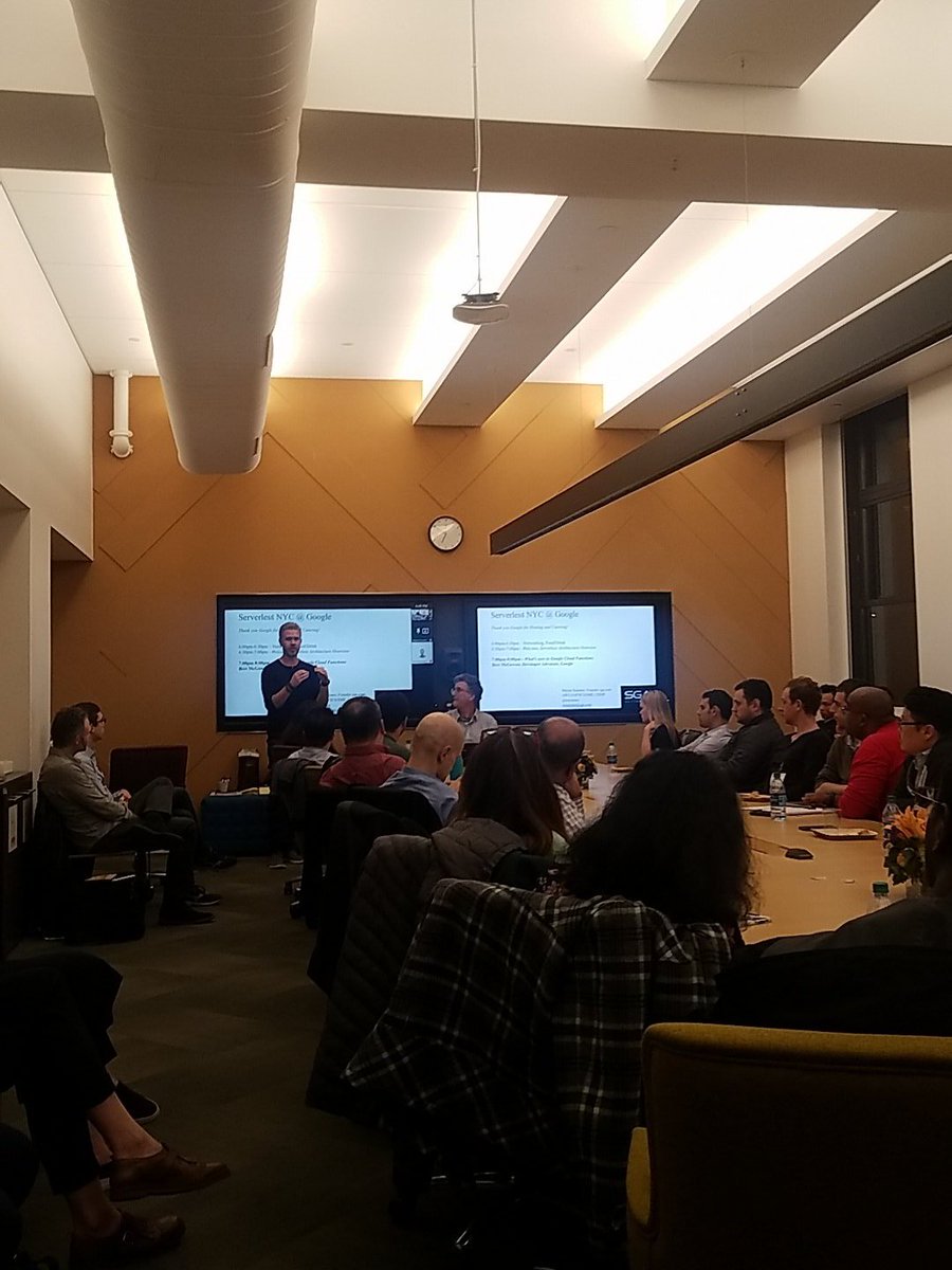 Serverless all day <a href="/Google/">Google</a> #nyc