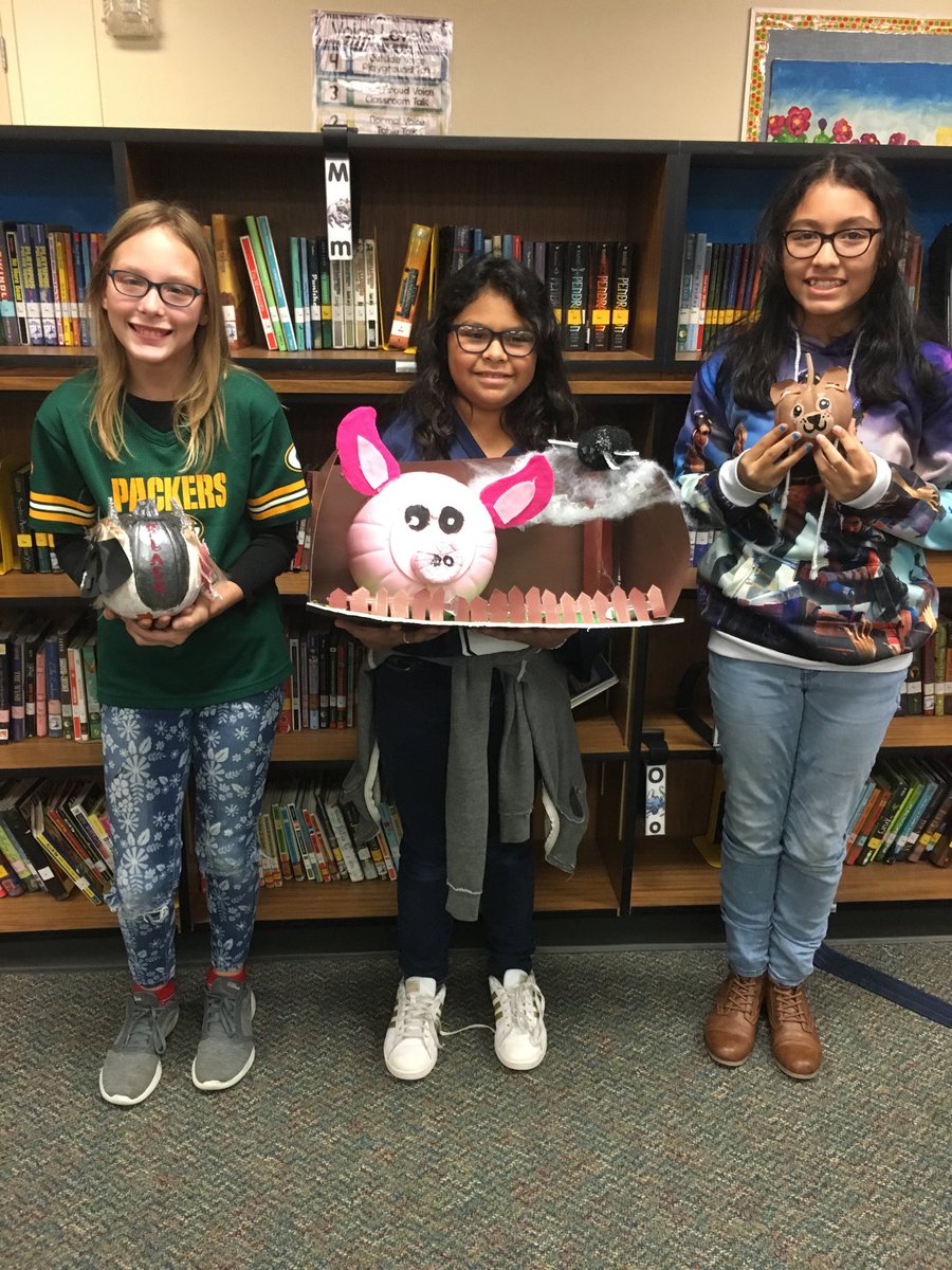 Congrats to our Name That Book character pumpkin winners! #princessinblack #charlottesweb #findingwinnie ⁦@KleinLibraries⁩ ⁦@GreenwoodKISD⁩
