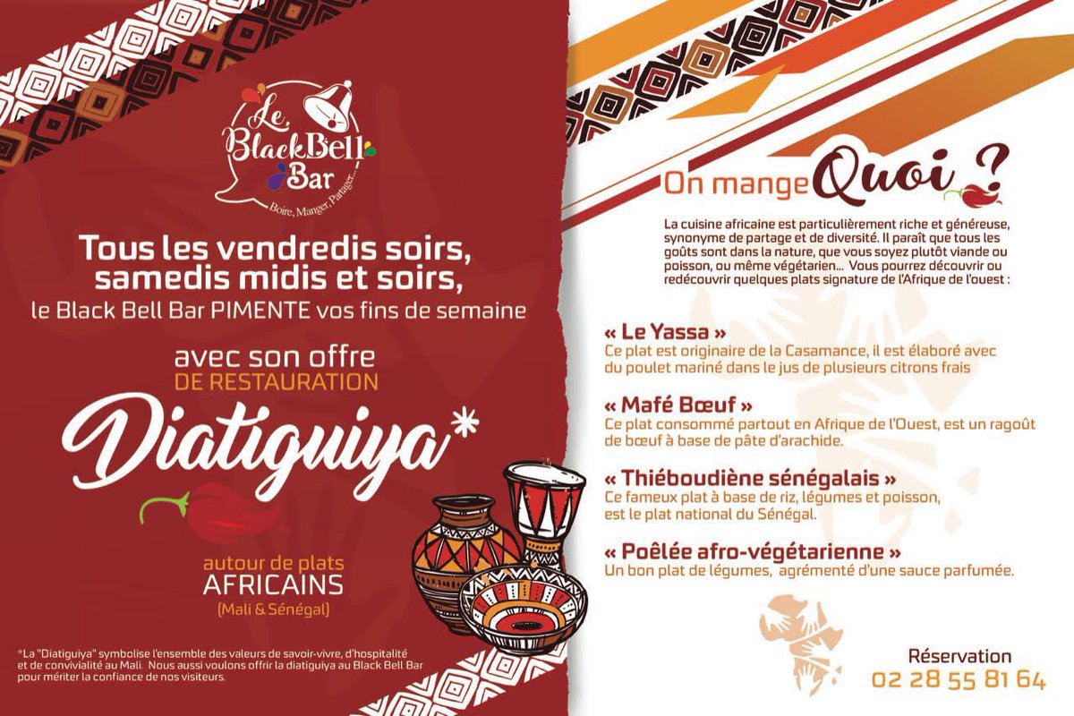 BlackBellBar's tweet photo. #restaurant africain au @BlackBellBar à #Pornichet https://t.co/3JHyXhaW6l