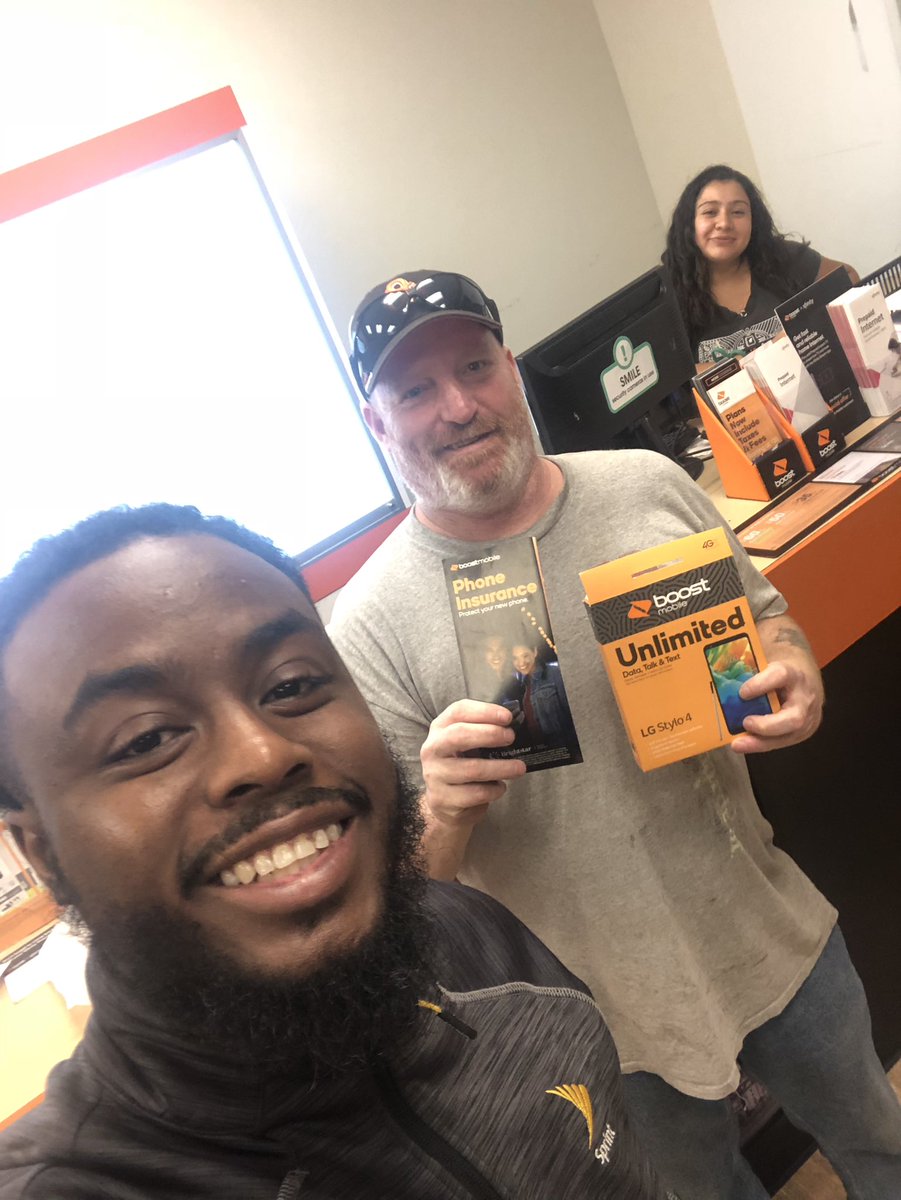 Never to late for greatness. Welcome Mr. Keith to the boost mobile family as he took advantage of the aFree Stylo 4 promo here to acquire unlimited talk, text and data with unlimited protection #GoBoost #BoostMobike #MrWireless #BrightstarProtection