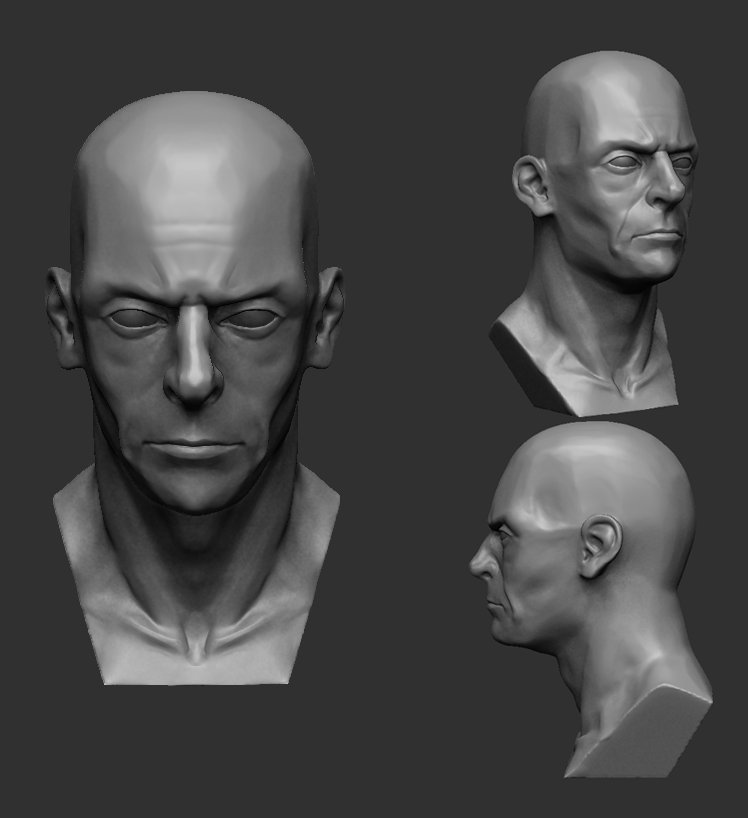My day-to-day doesn't involve a whole lot of original art anymore, mostly dev. Nice to get back to the 1 hour lunchtime sculpt sessions. Used to be much faster - still, good to know I haven't lost it entirely! #zbrush #ArtisticThursday