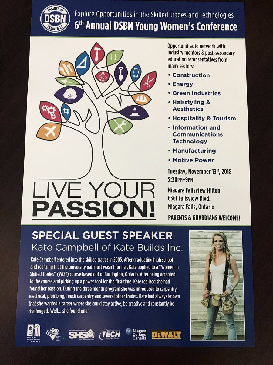 EdenHighDSBN's tweet photo. A great opportunity to learn more about women in skilled trades! See Mr Caruso if you want to go. Open for all! https://t.co/fUmaiPmQnm